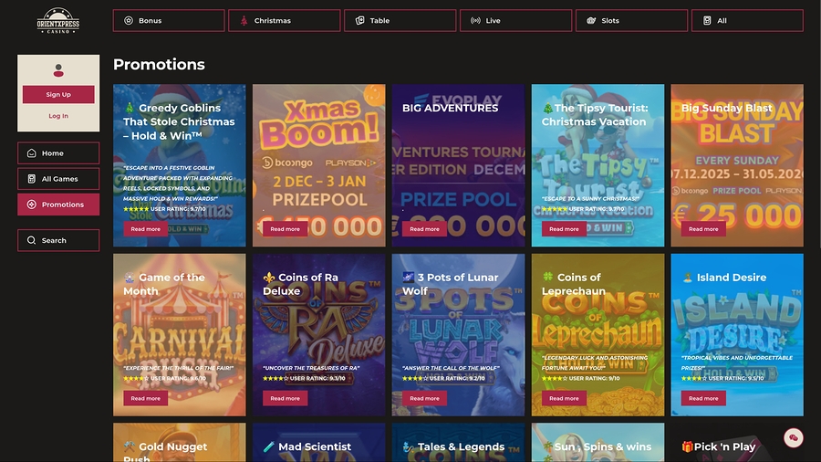 Application - Orientxpress Casino